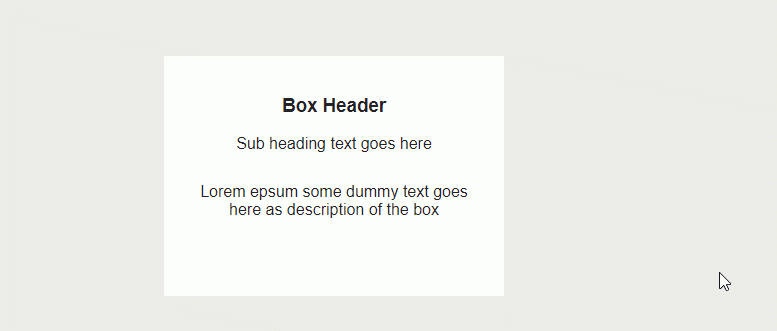 css box style